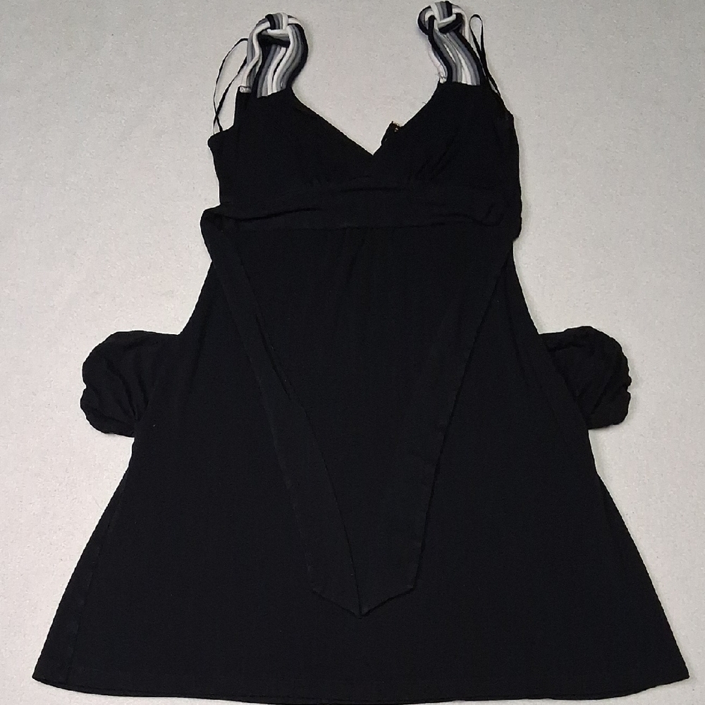 Guess Black Dress with Striped Accents